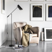 Northern Birdy Floor Lamp Black in Living Room