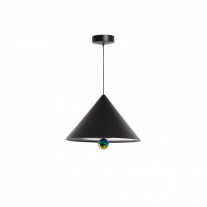 Petite Friture LED Cherry Pendant Large Black & Rainbow