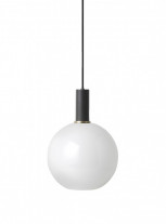 ferm LIVING Collect Opal Shade - Sphere with low black socket