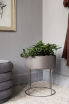 ferm LIVING Plant Box Round Warm Grey