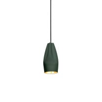 Marset Pleat Box 13 LED Pendant Dark Green Gold