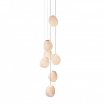 Bocci 73V Series Multi 7 Pendants Opaque White 1