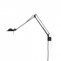 Luceplan Berenice 45 Wall in Black with Black Diffuser