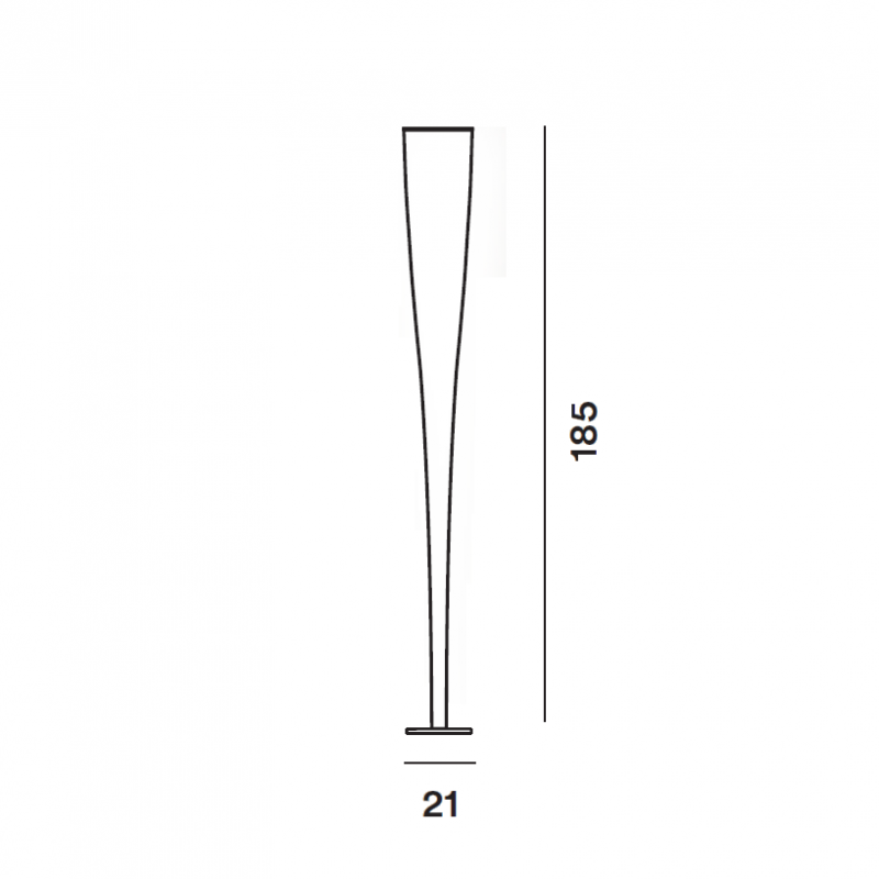 Specification image for Foscarini Mite Anniversario LED Floor Lamp