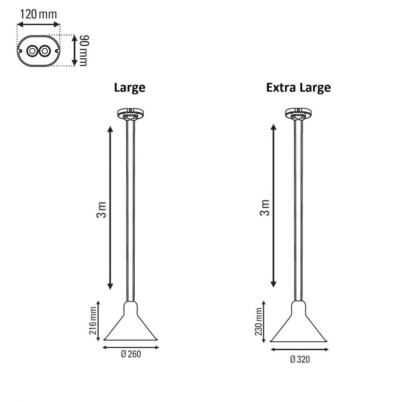 Specification image for DCW éditions Les Acrobates De Gras No. 322 Conic