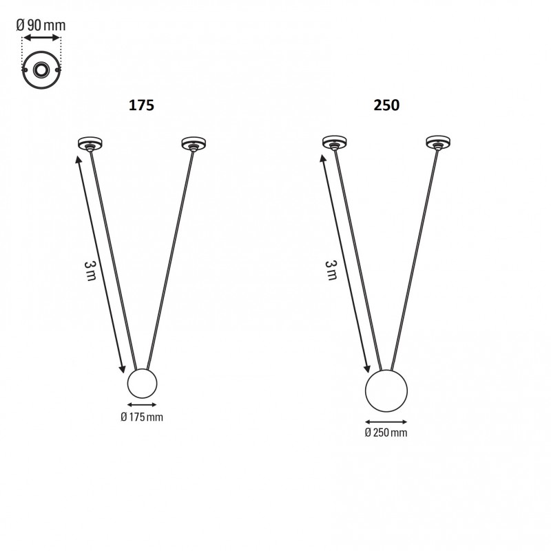 Specification image for DCW éditions Les Acrobates De Gras No. 323 Glass