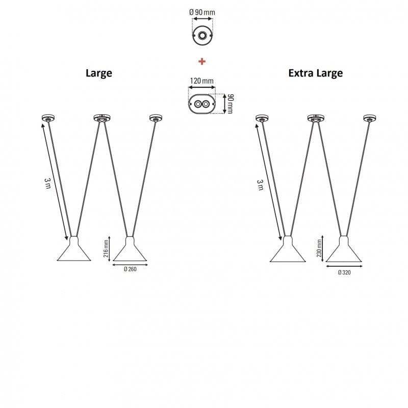 Specification image for DCW éditions Les Acrobates De Gras No. 324 Conic