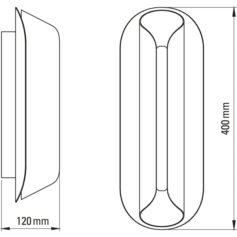 Specification image for DCW éditions Rosalie LED Wall Light