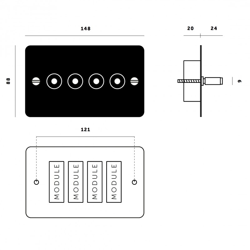 Specification image for Buster and Punch 4G Toggle Switch