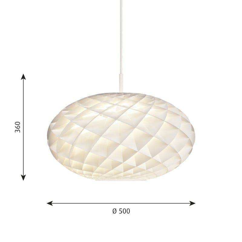 Specification image for Louis Poulsen Patera Oval Pendant