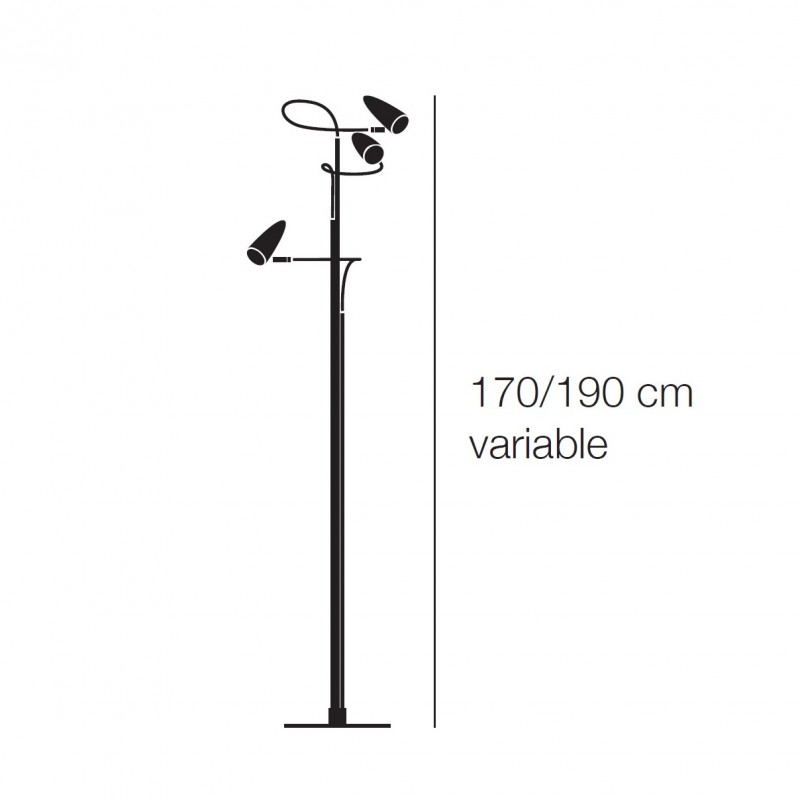 Specification image for Catellani & Smith CicloItalia Flex F3 Floor Lamp