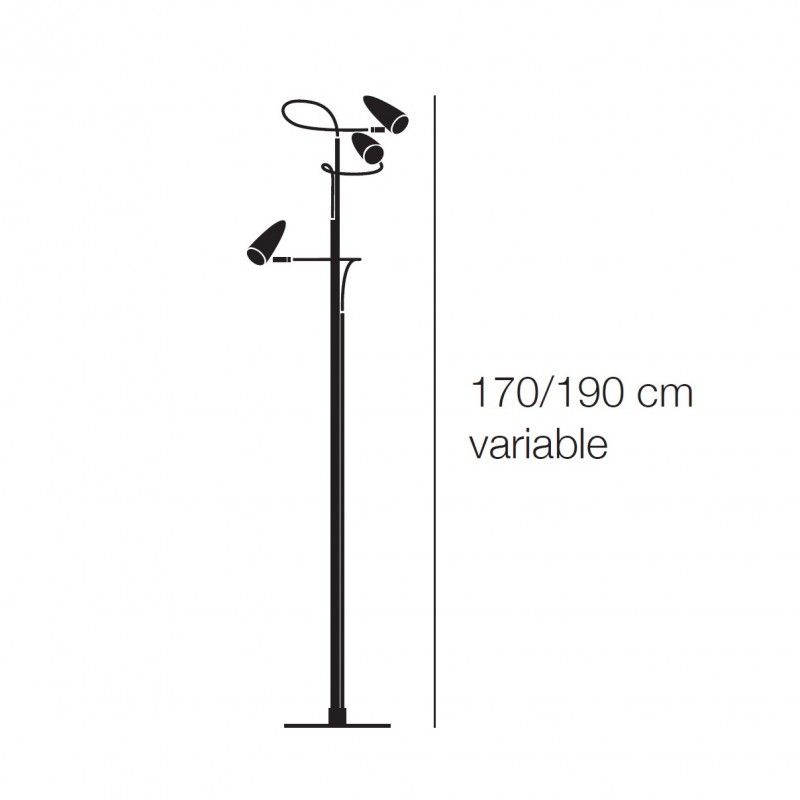 Specification Image for Catellani & Smith CicloItalia Flex F3 Floor Lamp