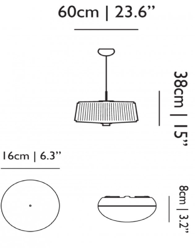 Specification image for Moooi Plie Plisse Light 