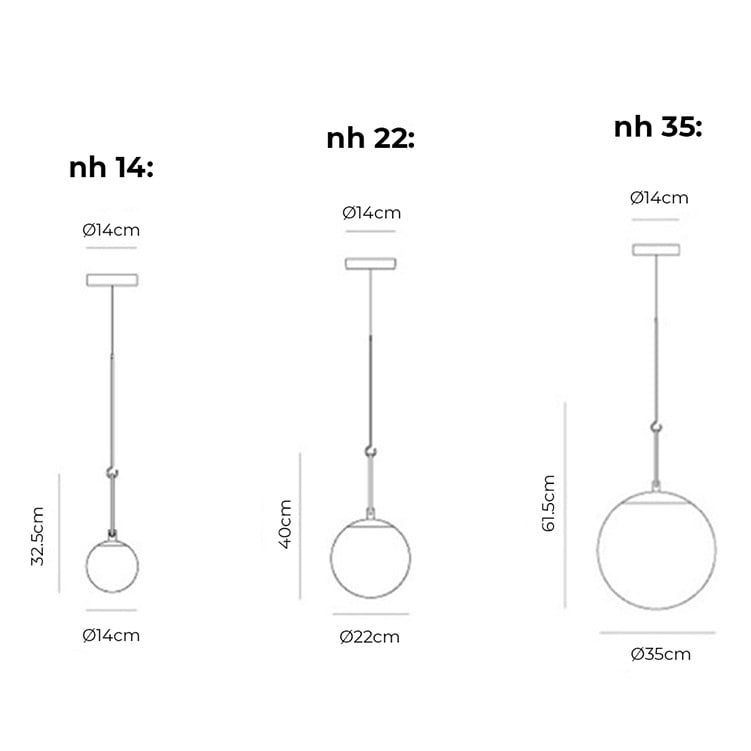 Specification Image for Artemide nh Suspension