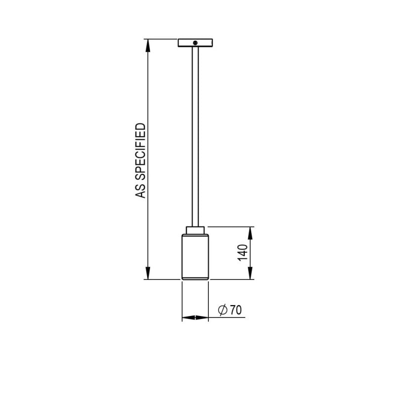 Specification image for Bert Frank Farol Pendant