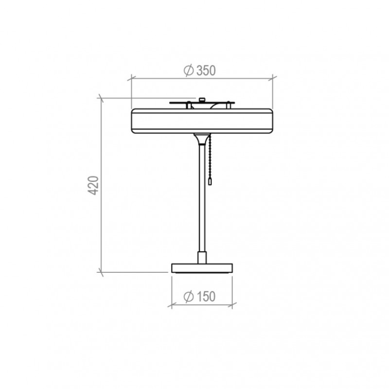 Specification image for Bert Frank Revolve Table Lamp