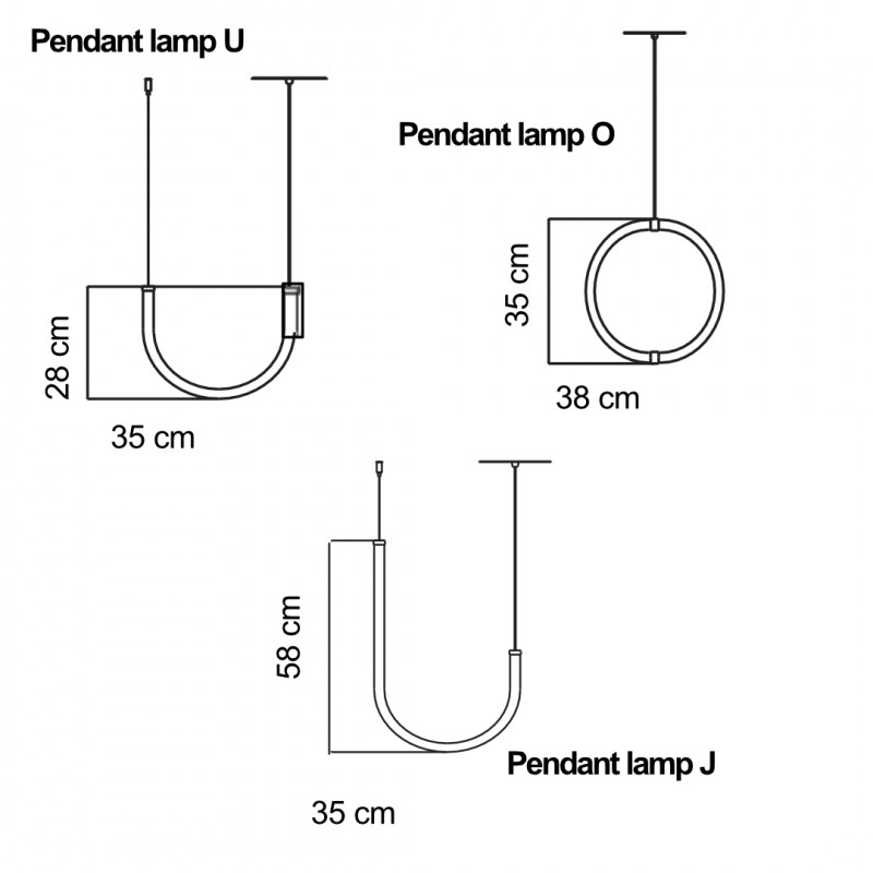 Petite Friture Unseen pendant Specification