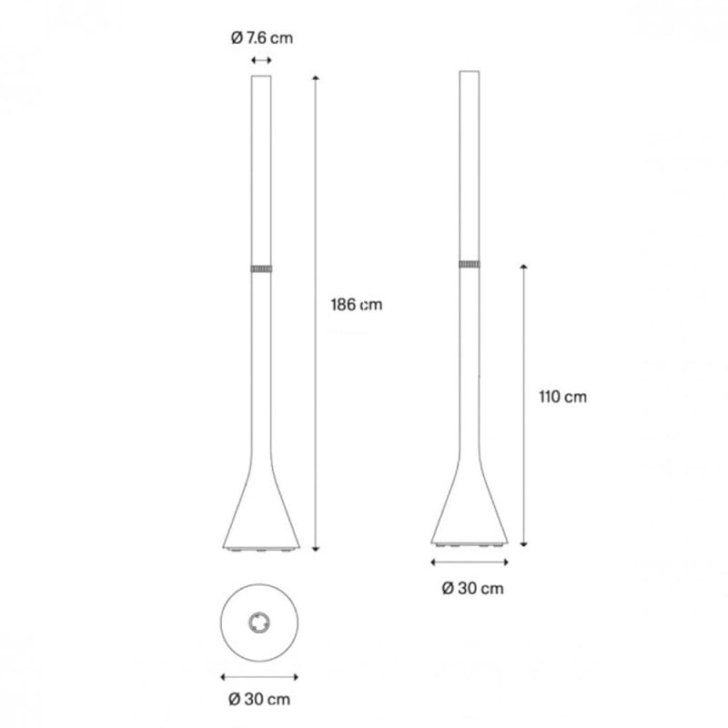 Specification Image for Lodes Croma LED Floor Lamp