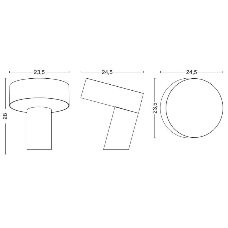 HAY Slant Table Light Specification 