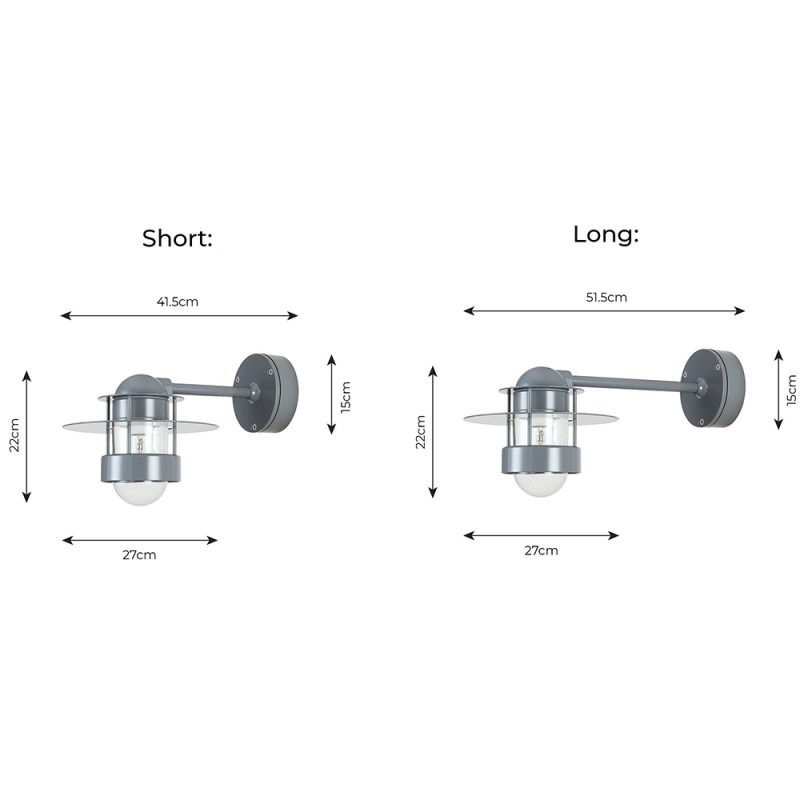 Specification Image for Louis Poulsen Albertslund Outdoor Wall Light