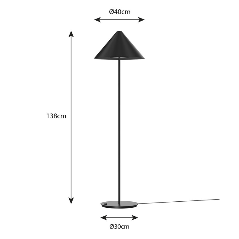 Specification Image for Louis Poulsen Keglen LED Floor Lamp