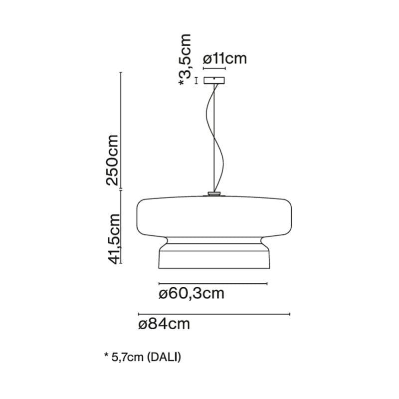 Specification Image for Marset Bohemia 84 LED Pendant Light