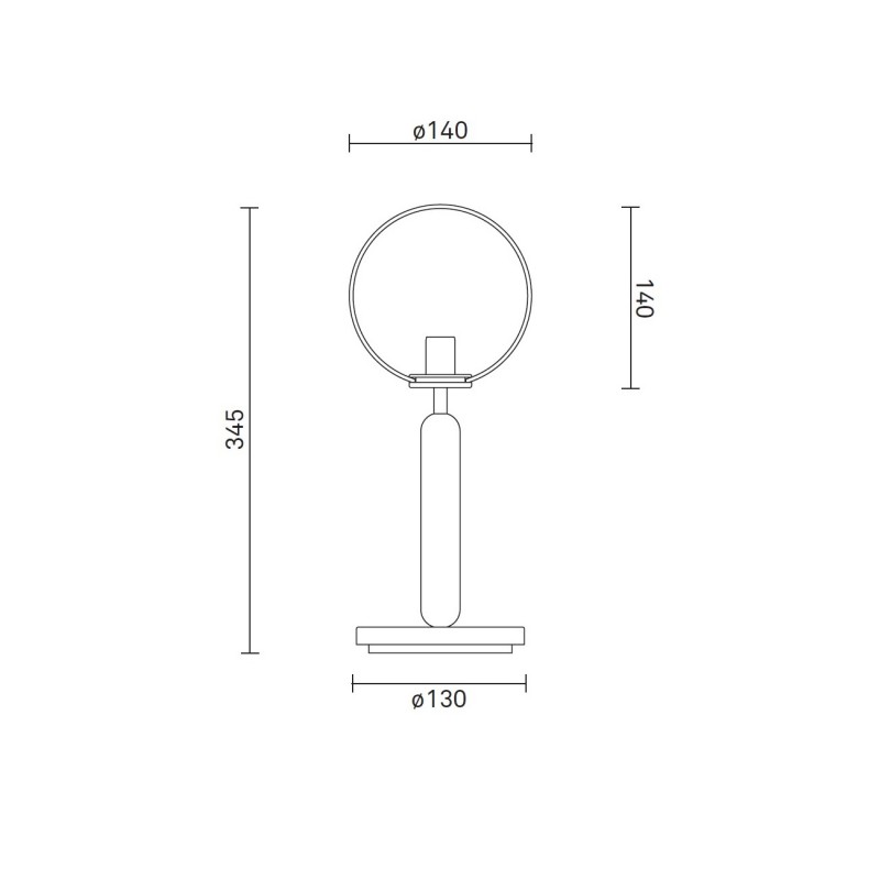 Specification image for Nuura Miira Table Lamp