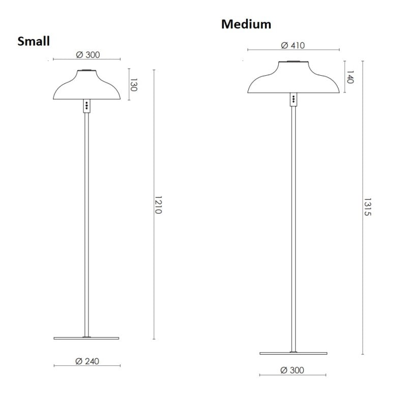 Rubn Bolero LED Floor Lamp Specification