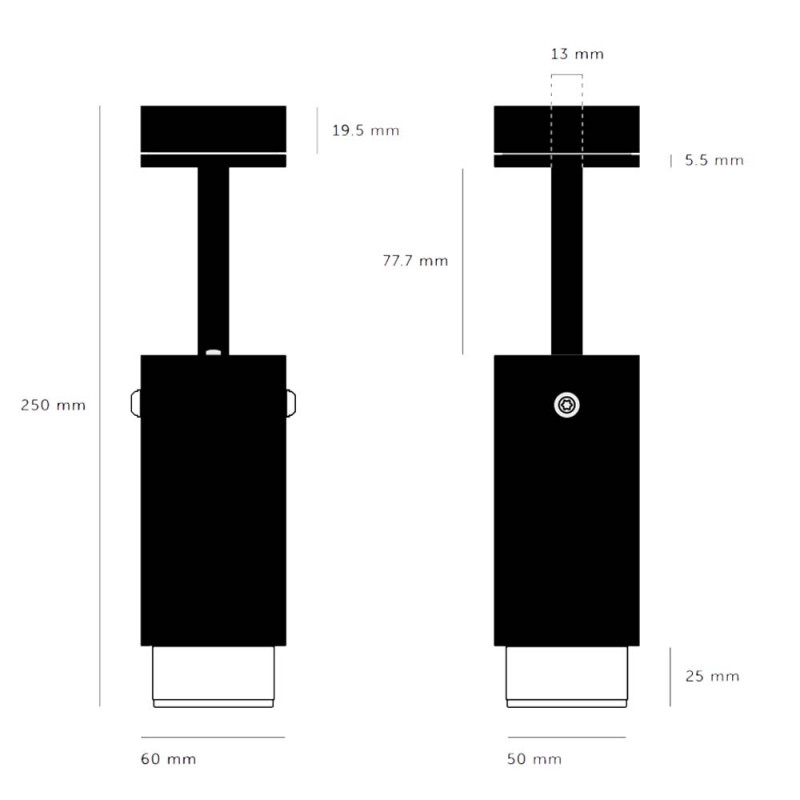 Specification image for Buster and Punch Exhaust Spotlight