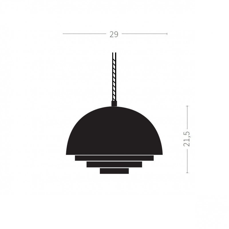 Specification image for Warm Nordic Milieu Colour Mini Pendant