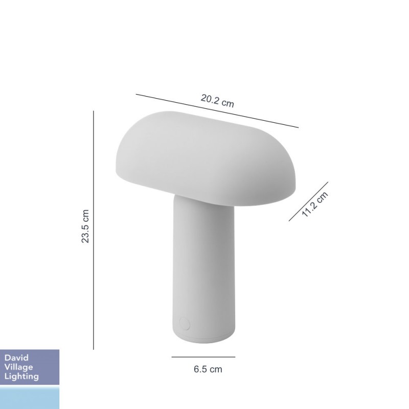 Specification image for Normann Copenhagen Porta LED Table Lamp