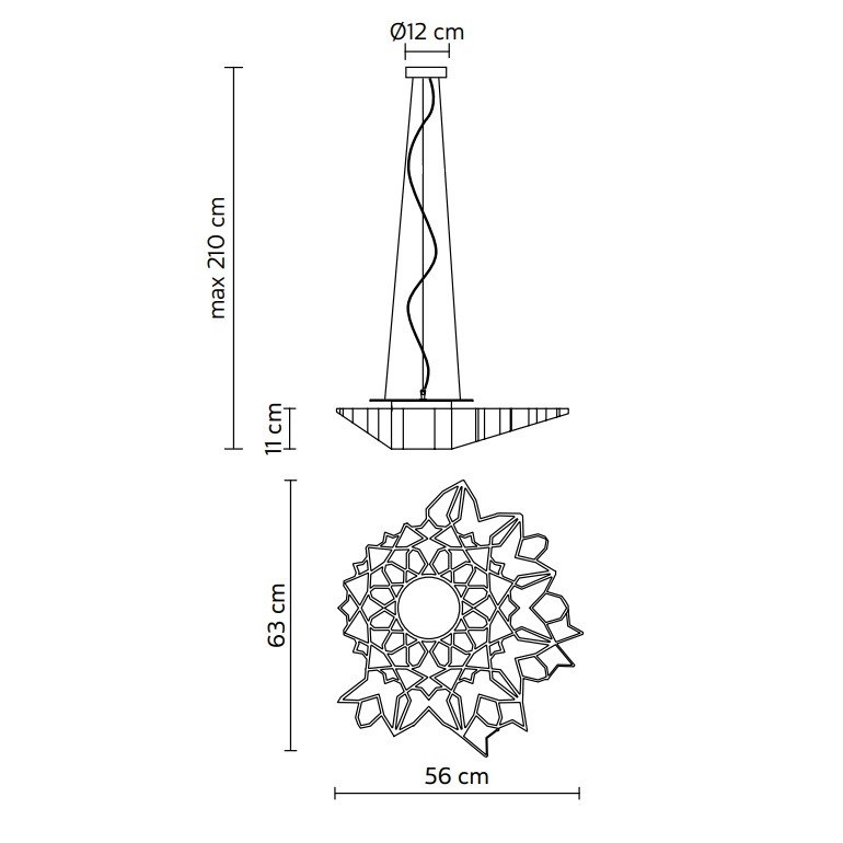 Karman Notredame LED Suspension Light Specification 