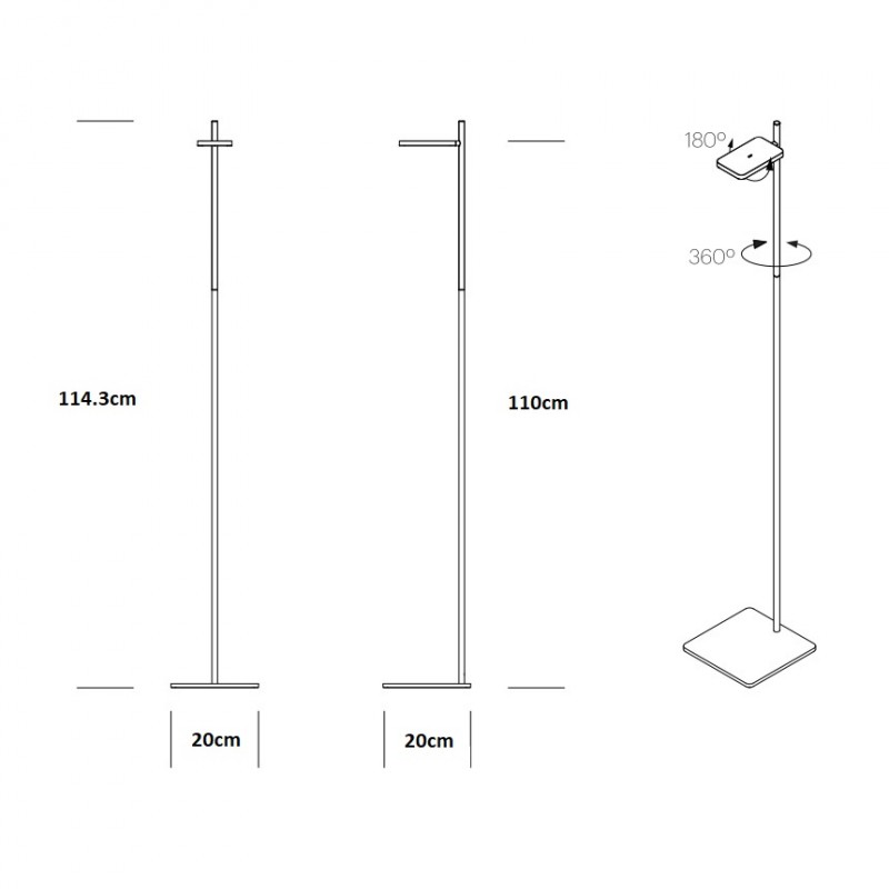 Pablo Talia LED Floor Lamp Specification 