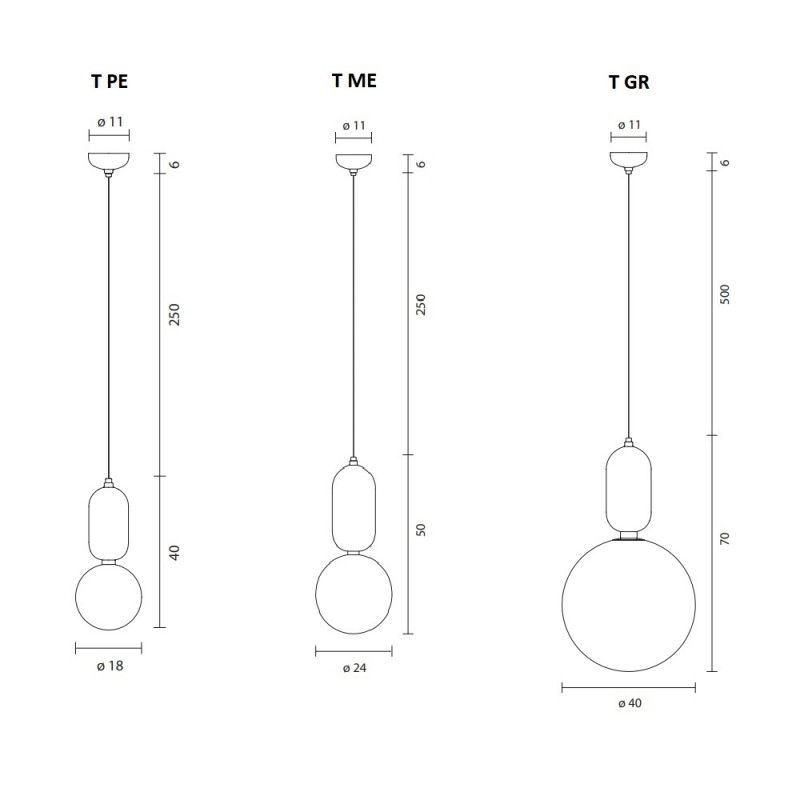 Parachilna Aballs Pendant Light Specification 