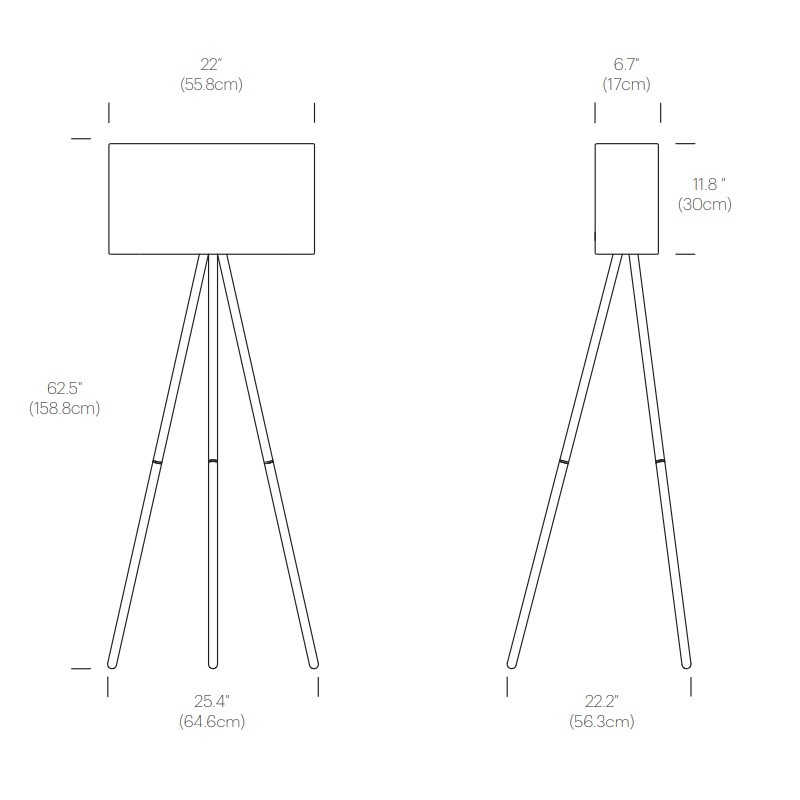 Pablo Belmont Floor Lamp Specification 