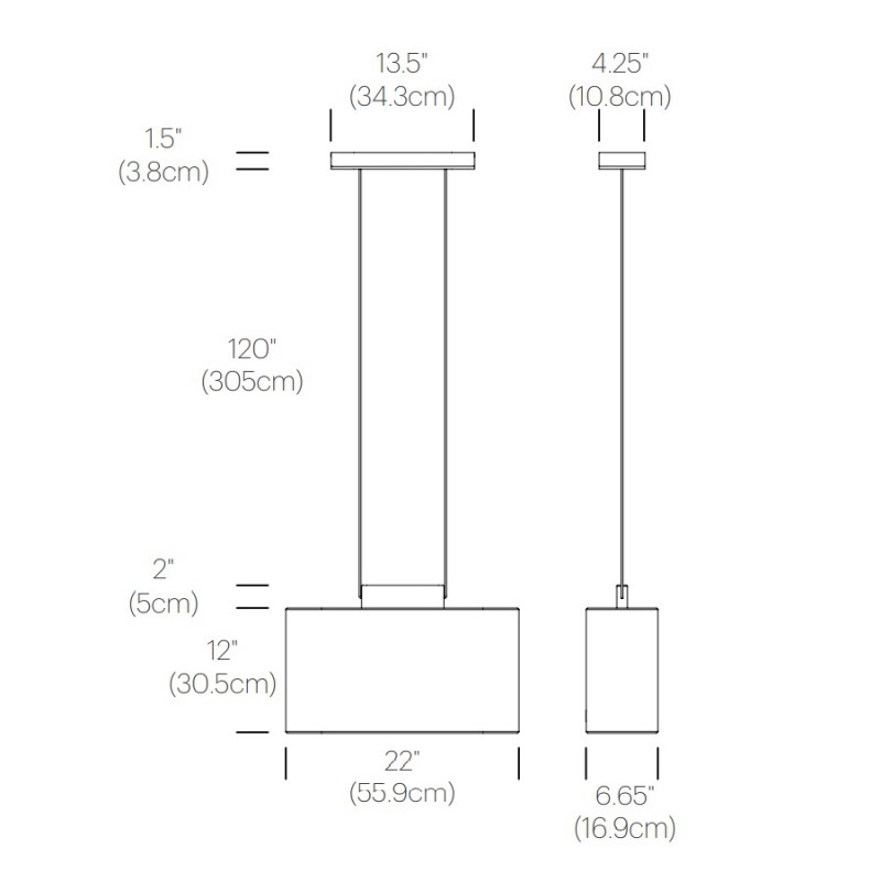 Pablo Belmont Pendant Light Specification