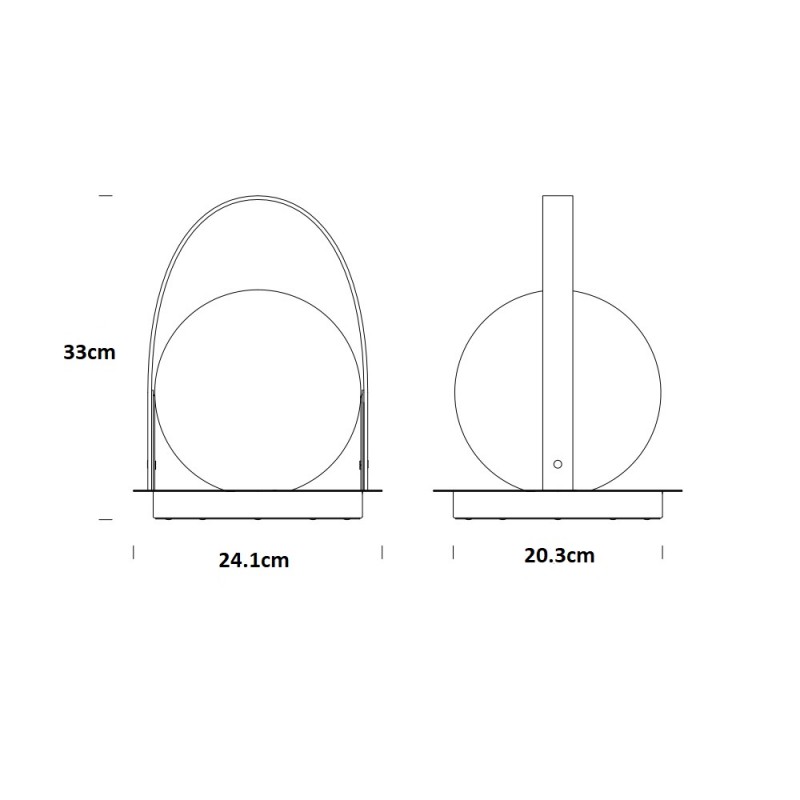 Pablo Bola Lantern LED Portable Table Lamp Specification 