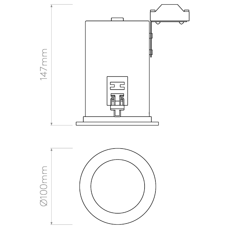 Specification image for Astro Taro Round Fire Rated Recessed Light