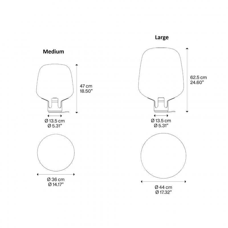 Specification image for Lodes Flar Floor/Table Lamp