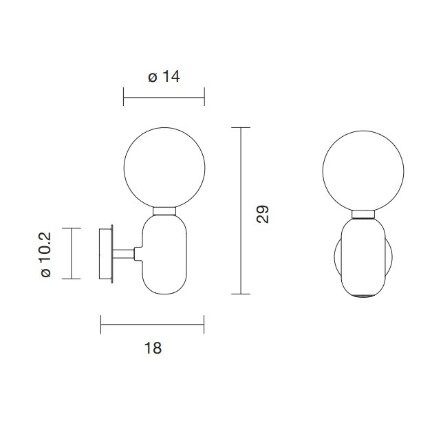 Parachilna Aballs A Wall Light Specification 