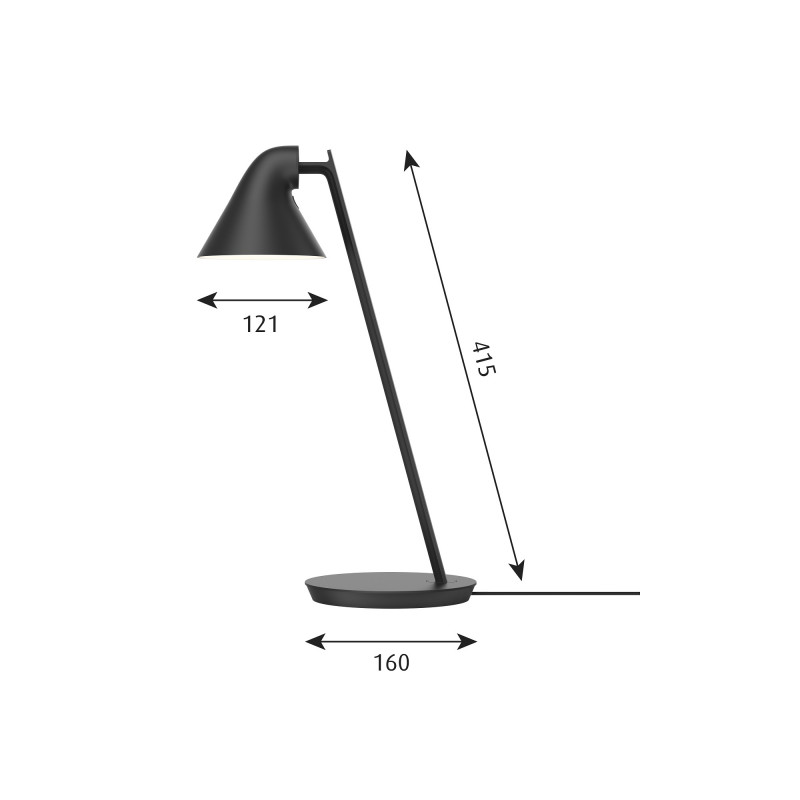 Louis Poulsen NJP Mini LED Table Lamp Specification 