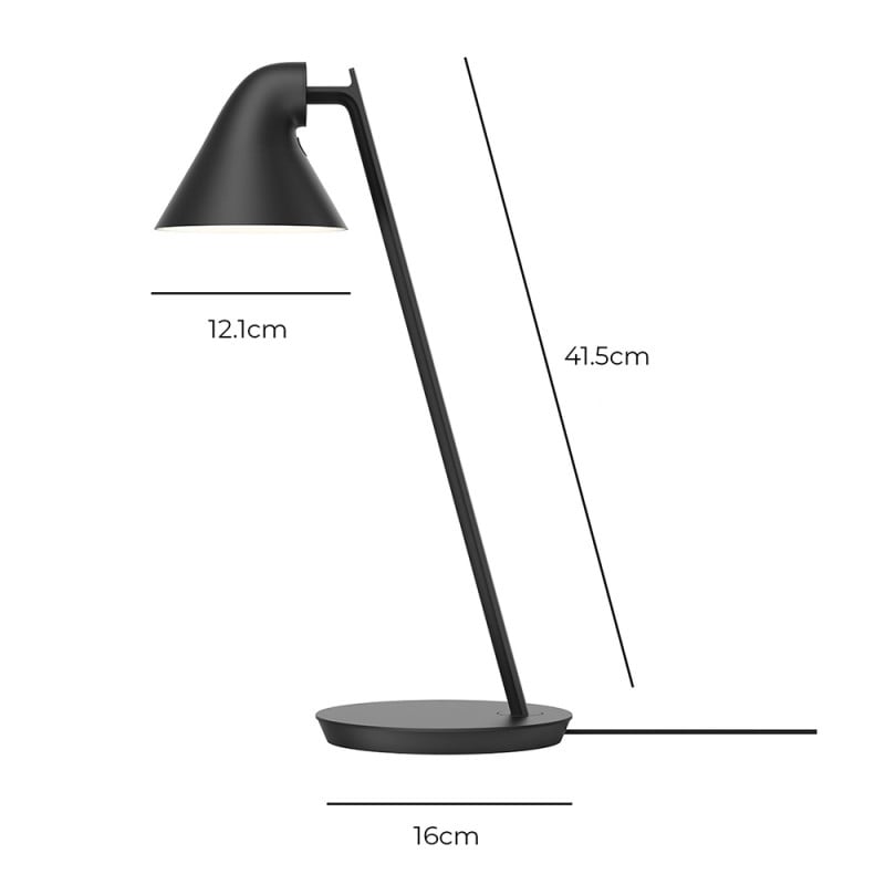 Specification Image for Louis Poulsen NJP Mini LED Table Lamp