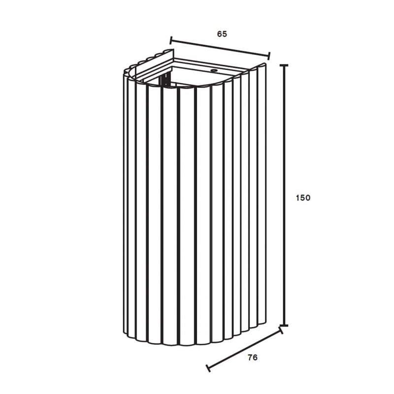 Specification image for Pholc Donna Wall Light