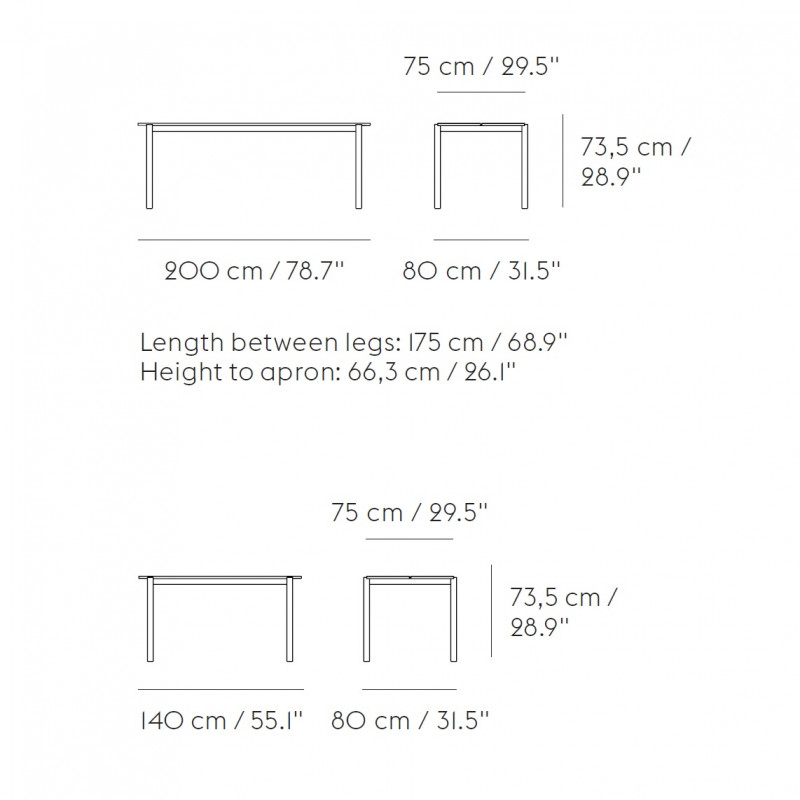 Specification image for Muuto Linear Steel Armchair