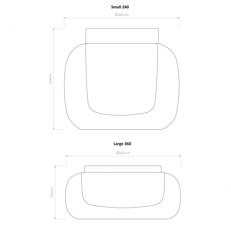 Specification image for Astro Aquina Ceiling Light