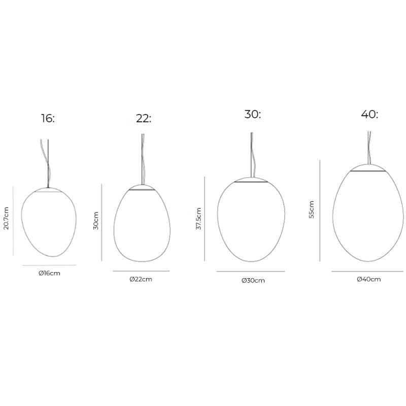 Specification Image for Artemide Stellar Nebula LED Pendant Light