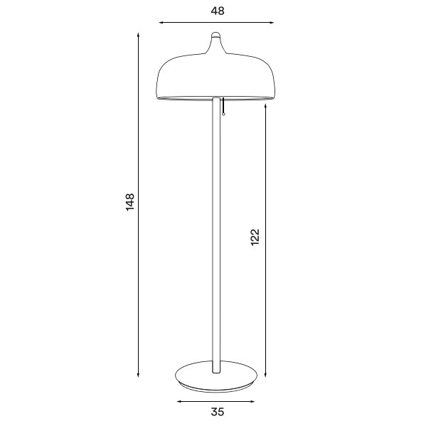 Northern Acorn Floor Lamp Specification 
