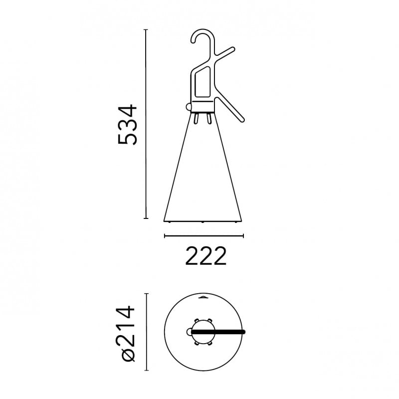 Specification image for Flos Mayday Outdoor Lamp