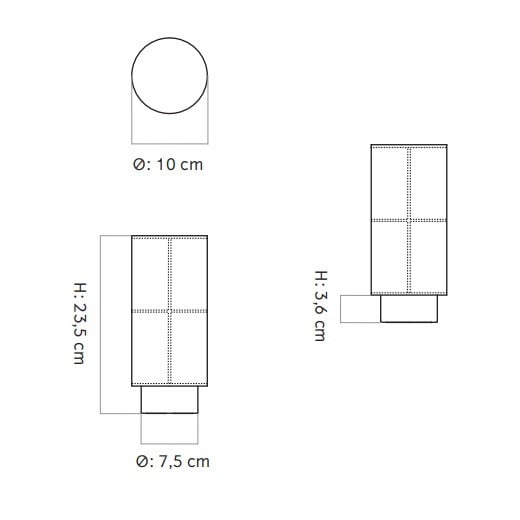 Audo Copenhagen Hashira LED Portable Table Lamp Specification 