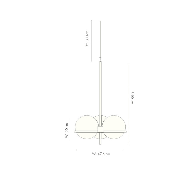Specification image for Ferm Living Era Chandelier